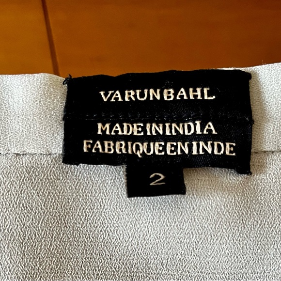 VARUN BAHL WOMEN ANTHROPOLOGIE ICEFALL GRAY SKIRT RUFFLES SIZE 2 - Picture 16 of 16